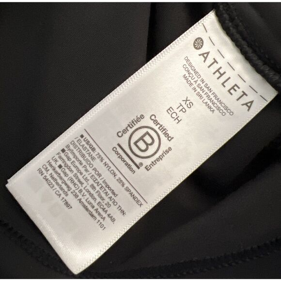 Athleta 534780 Conscious Dress Sz. Small Black w/ Pockets NEW! - Picture 9 of 12